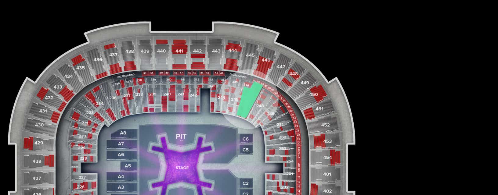 Seat view from Lower