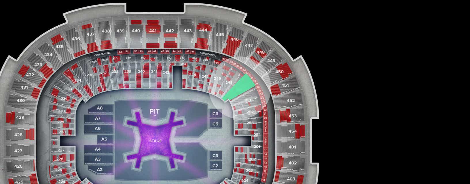 Seat view from Lower
