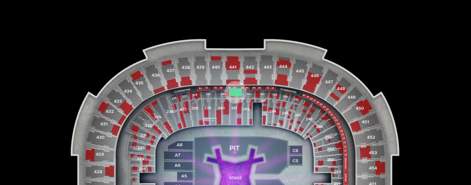 Seat view from Club