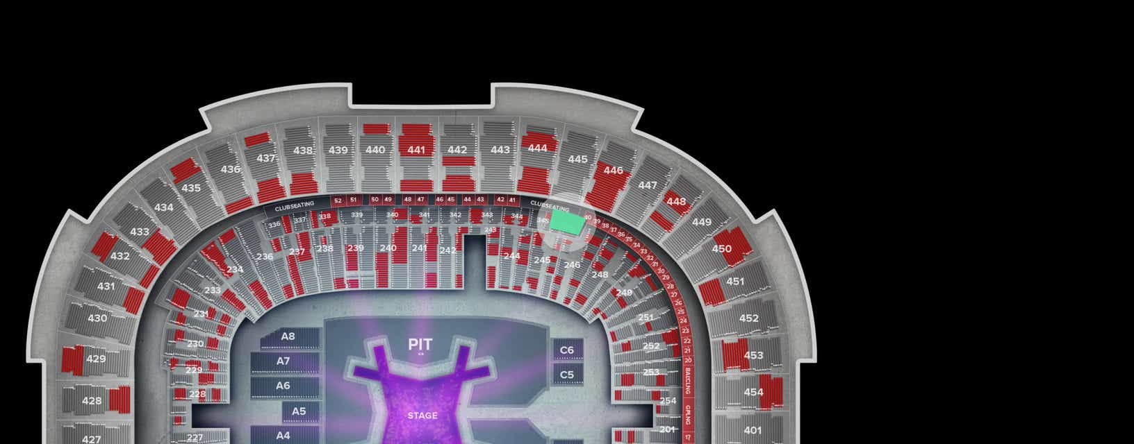 Seat view from Club