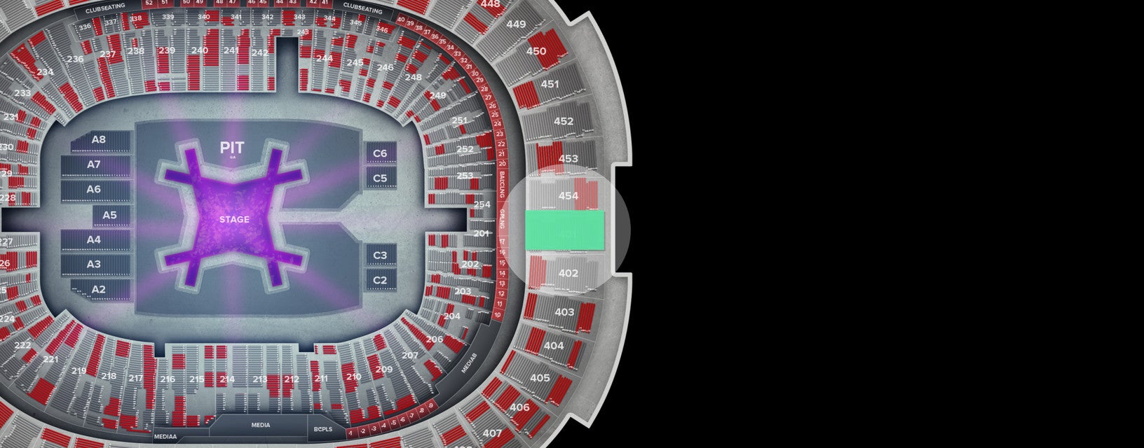 Seat view from Upper