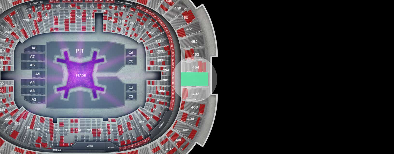 Seat view from Upper