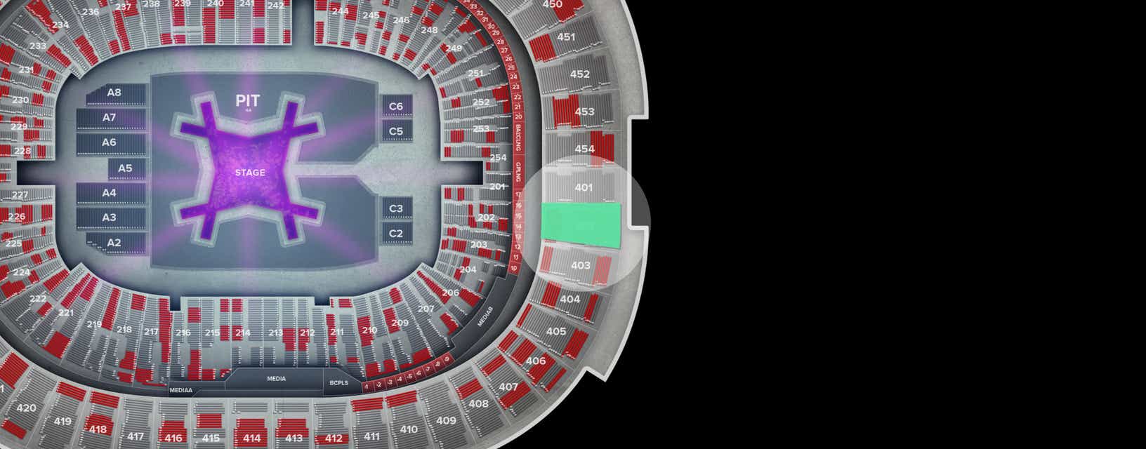 Seat view from Upper