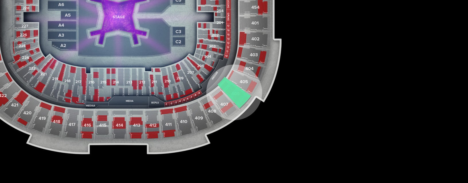 Seat view from Upper
