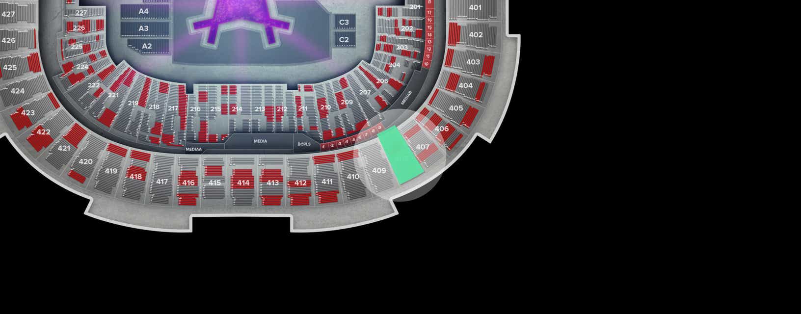 Seat view from Upper