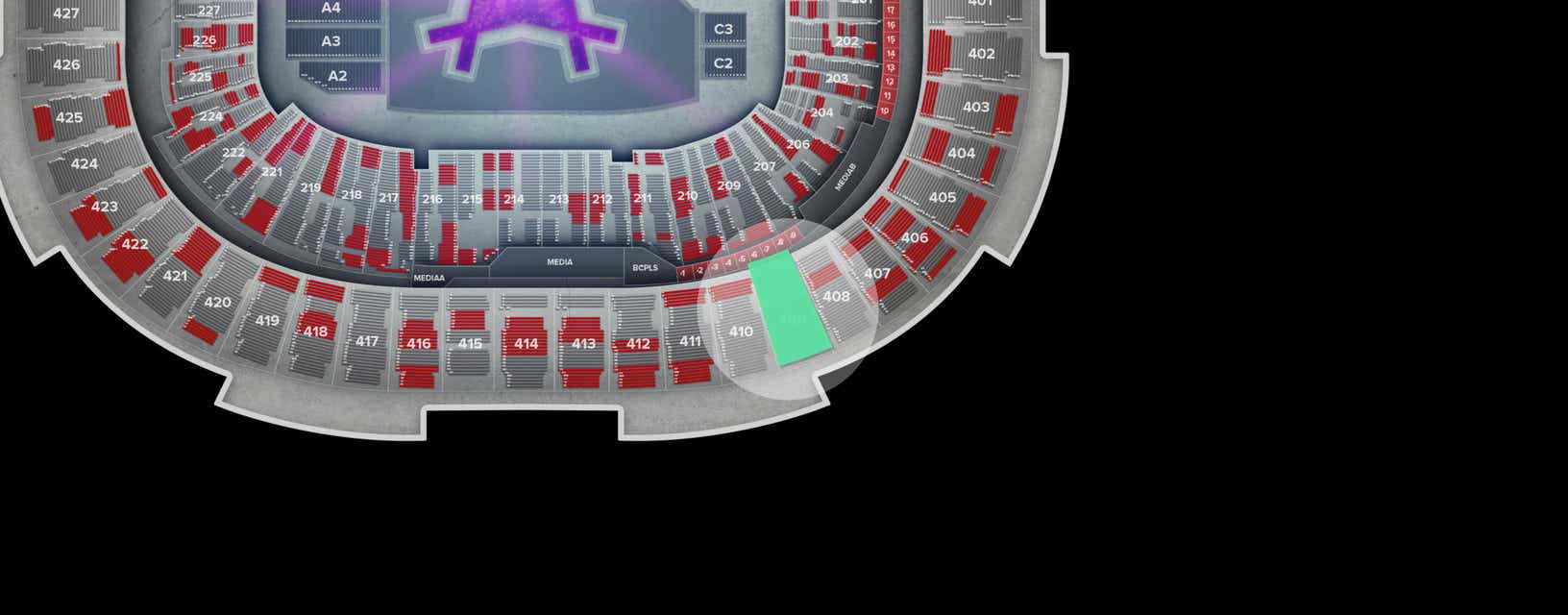 Seat view from Upper