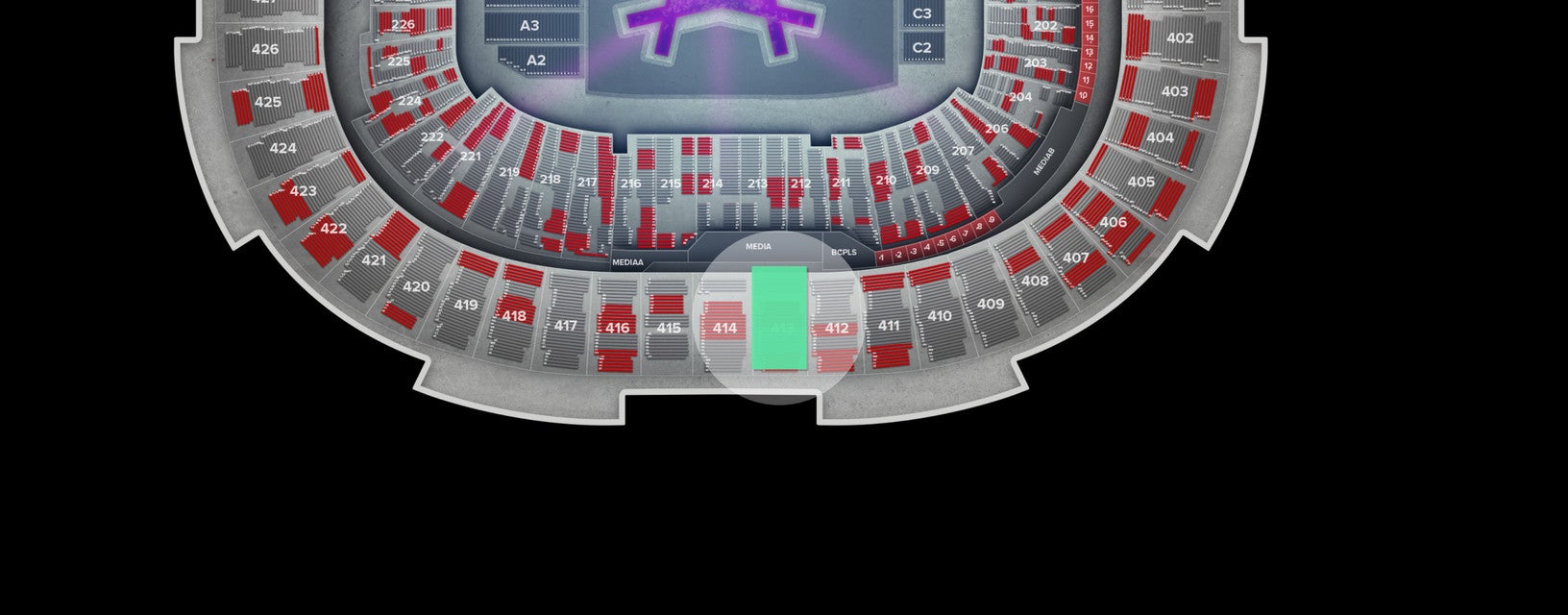Seat view from Upper