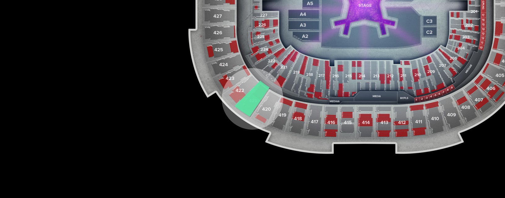 Seat view from Upper