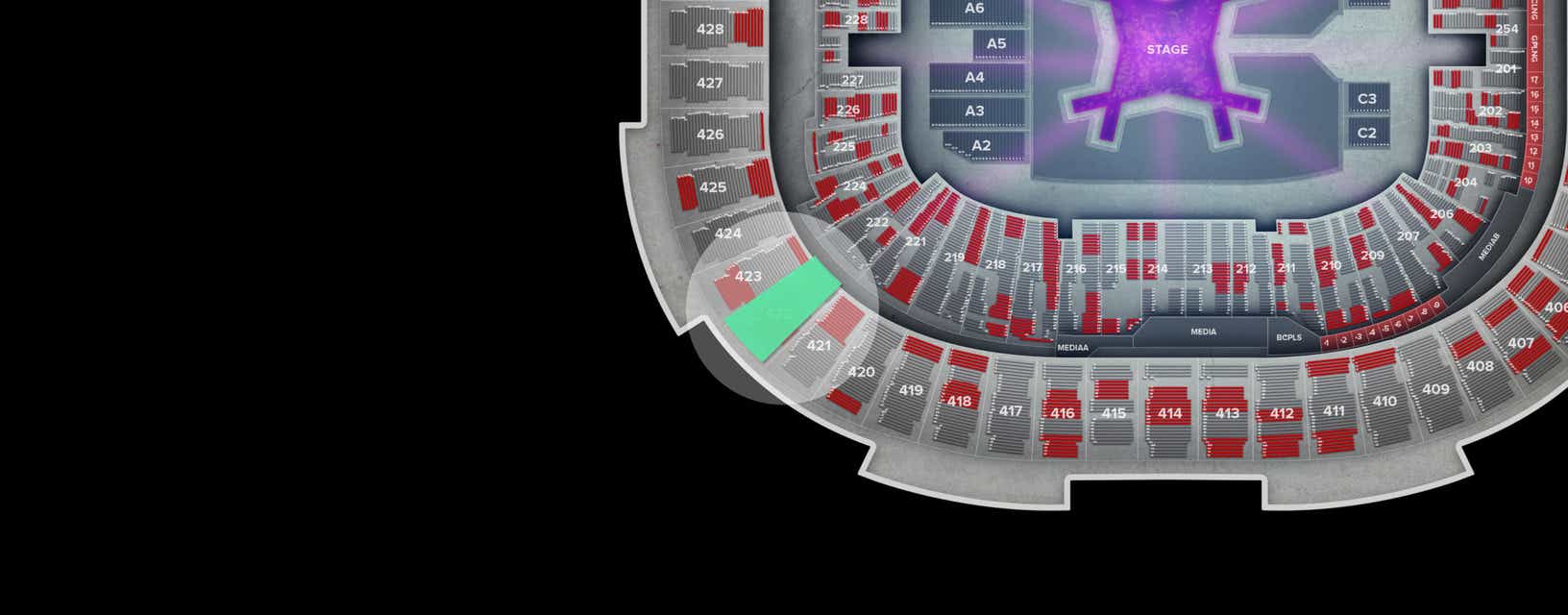 Seat view from Upper