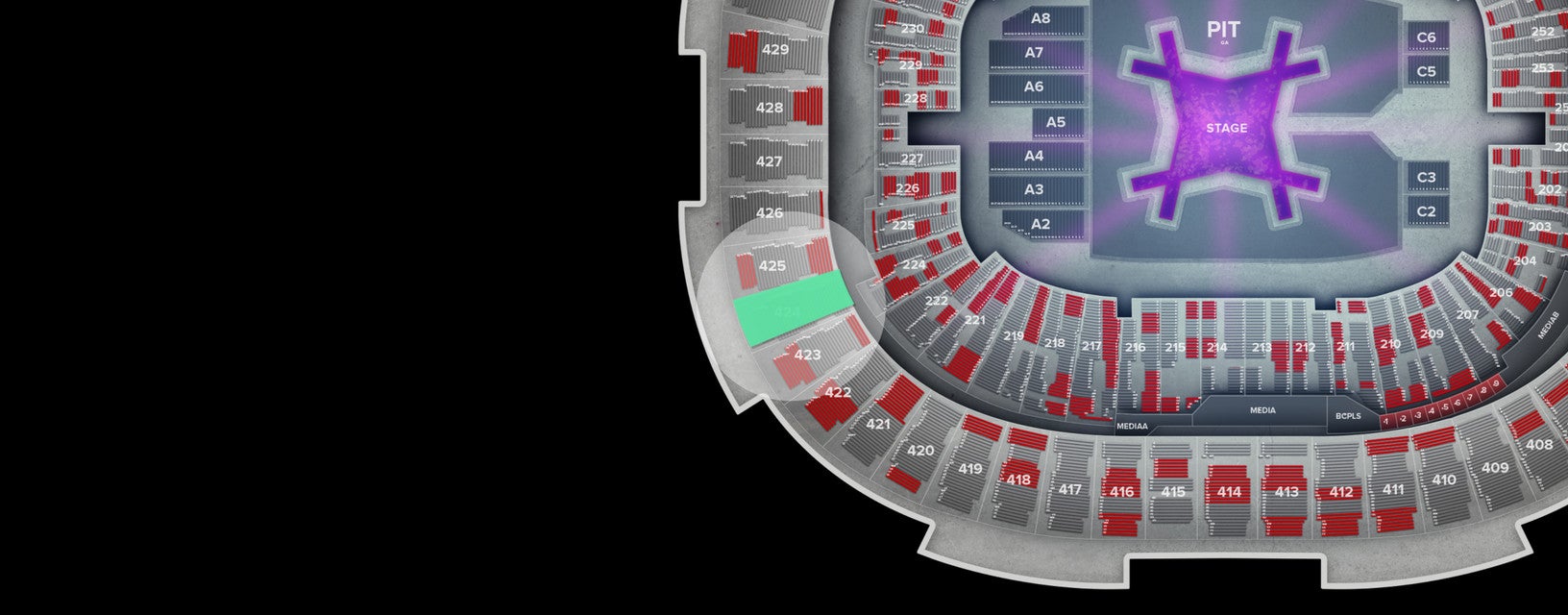 Seat view from Upper