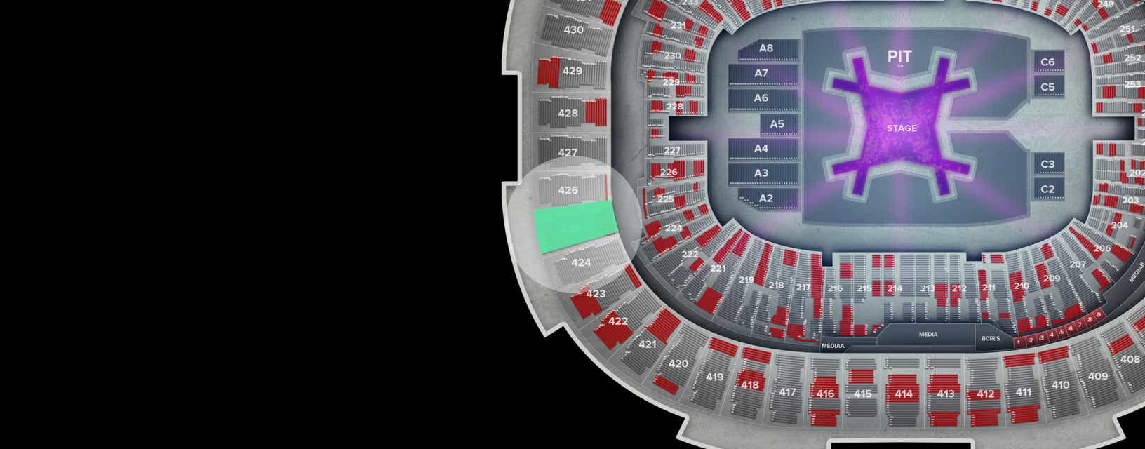 Seat view from Upper