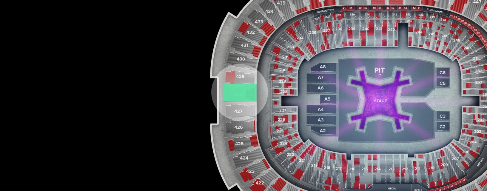 Seat view from Upper