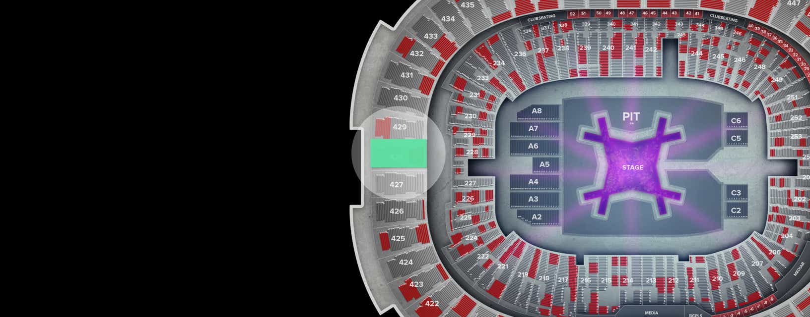 Seat view from Upper