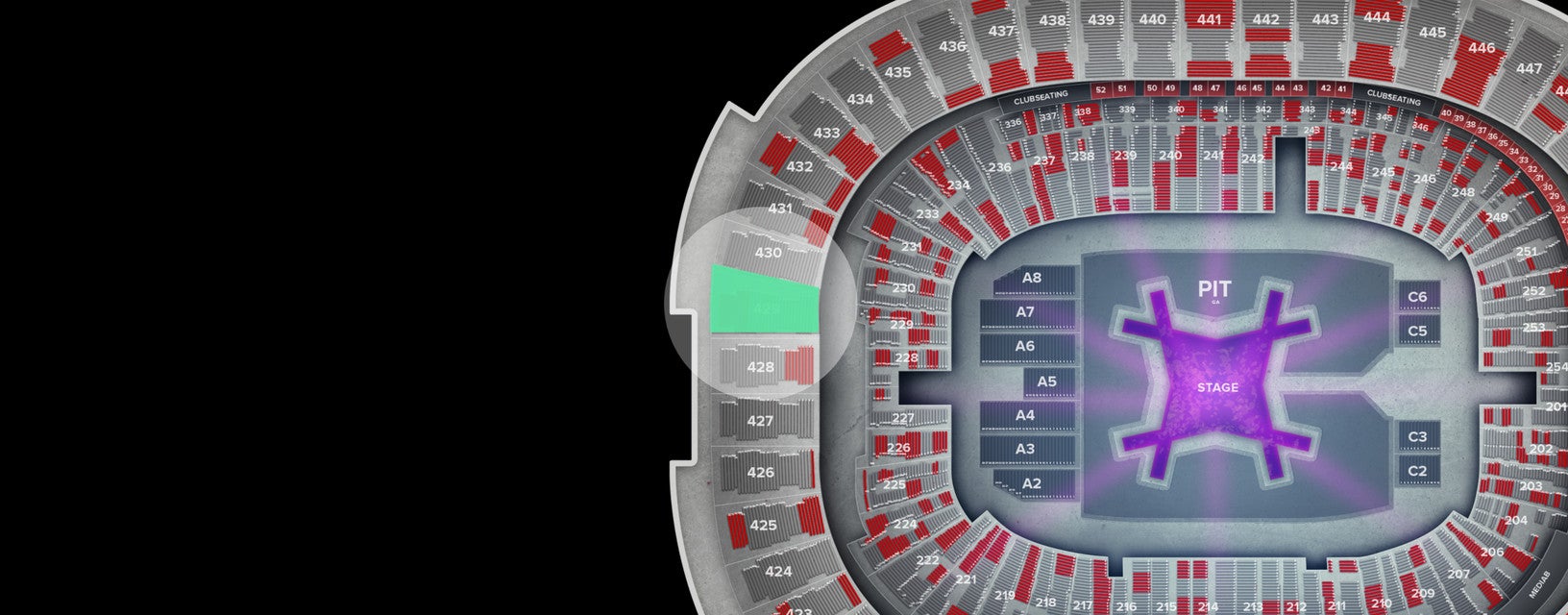 Seat view from Upper
