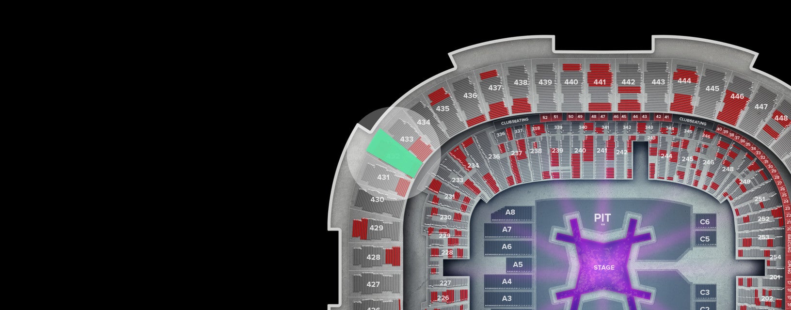 Seat view from Upper