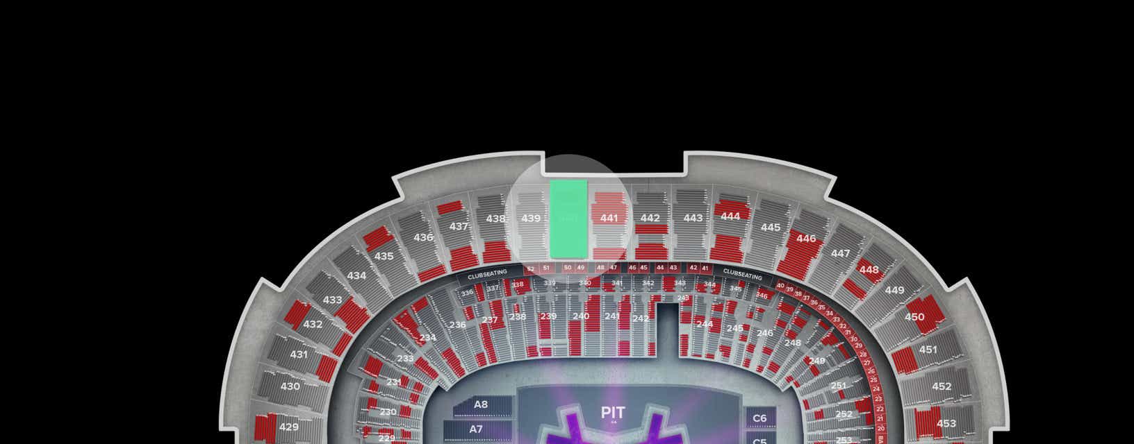 Seat view from Upper