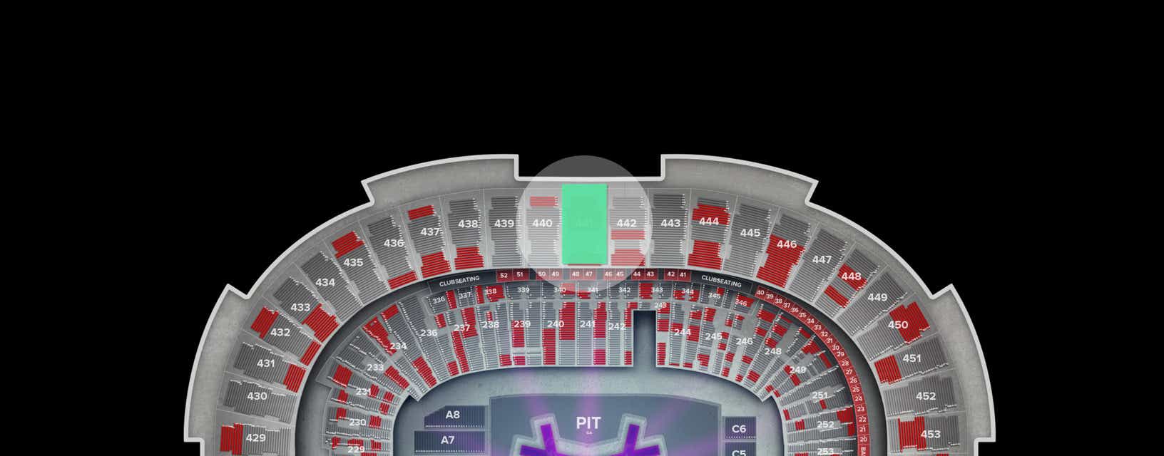 Seat view from Upper