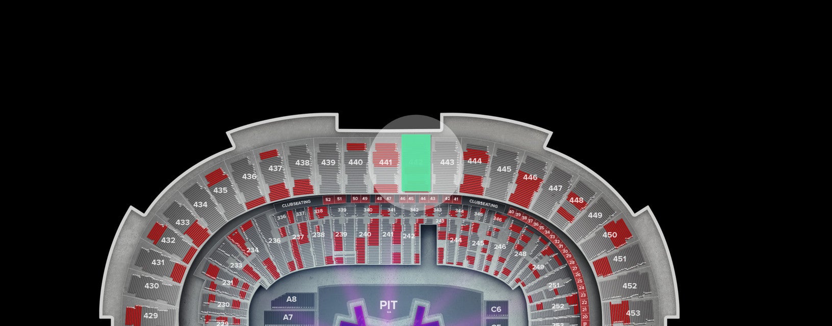 Seat view from Upper
