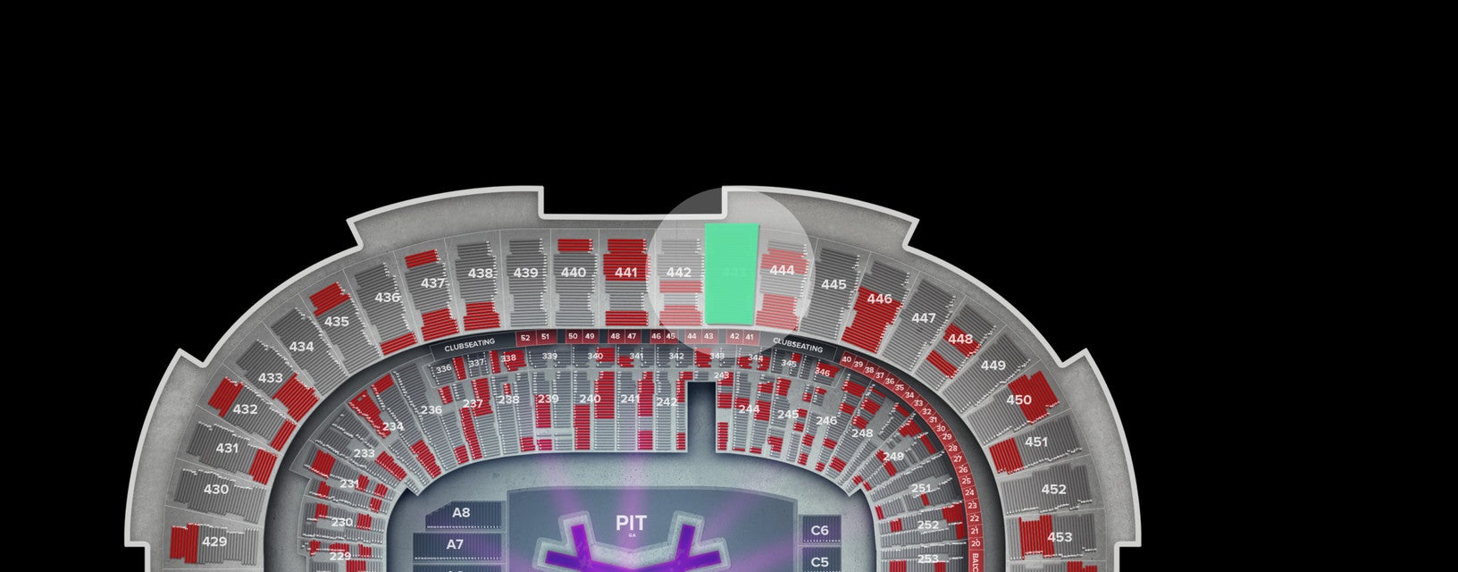 Seat view from Upper