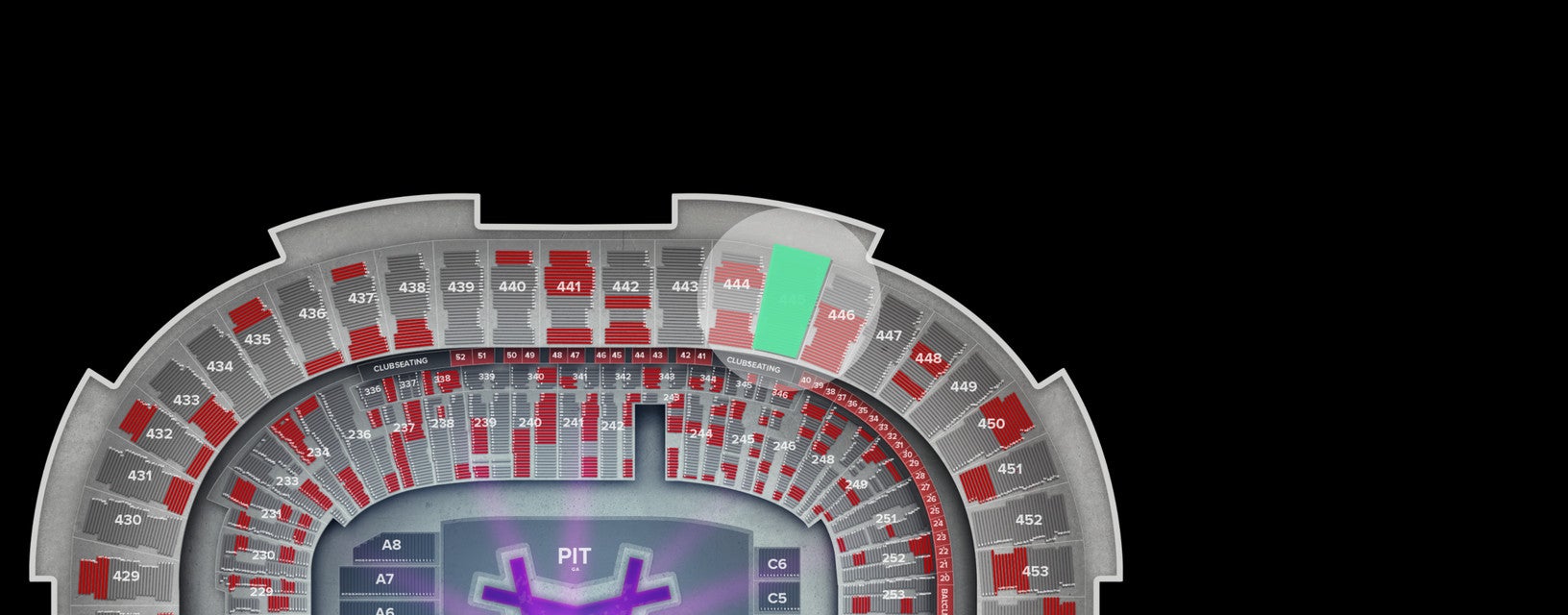 Seat view from Upper