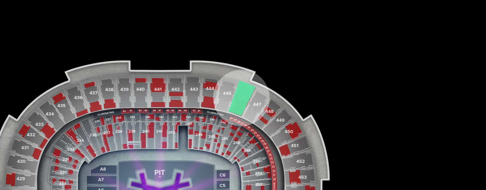 Seat view from Upper