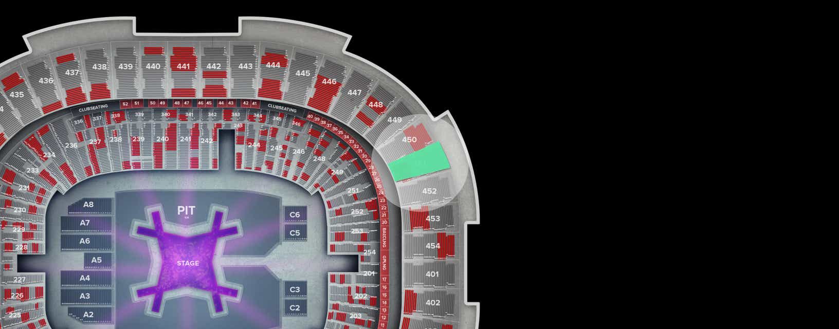 Seat view from Upper