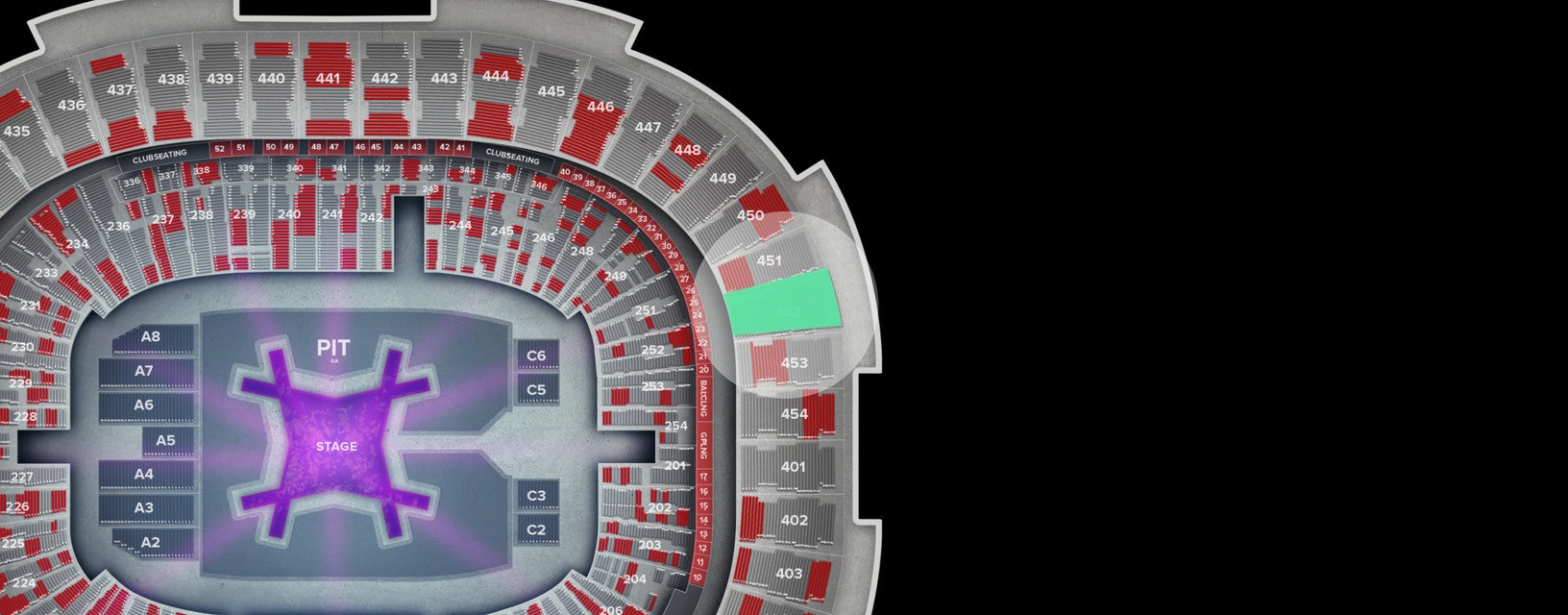 Seat view from Upper