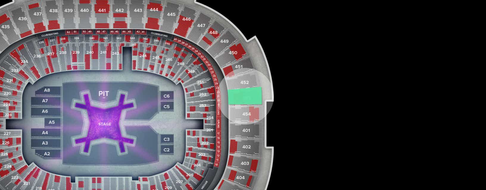Seat view from Upper