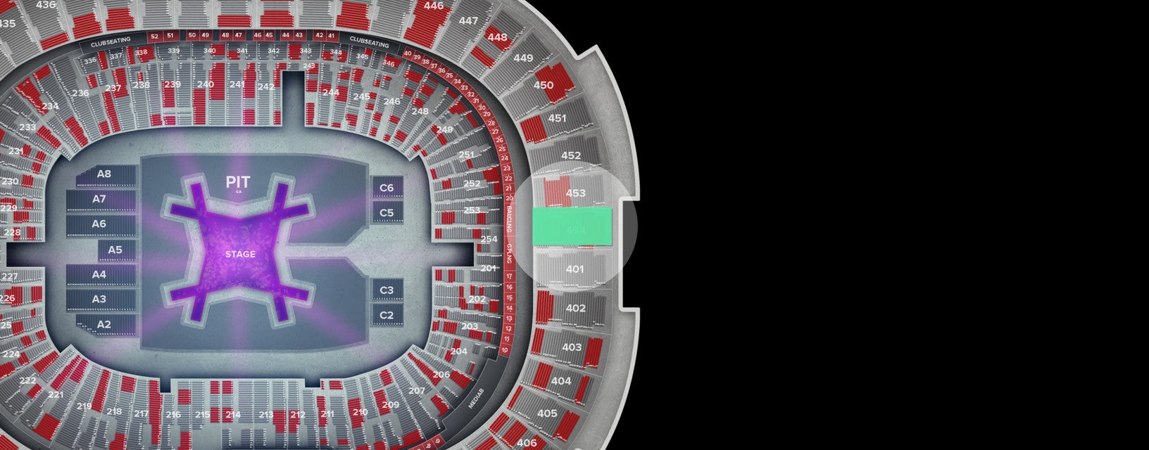 Seat view from Upper
