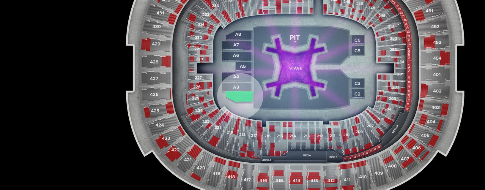 Seat view from Floor