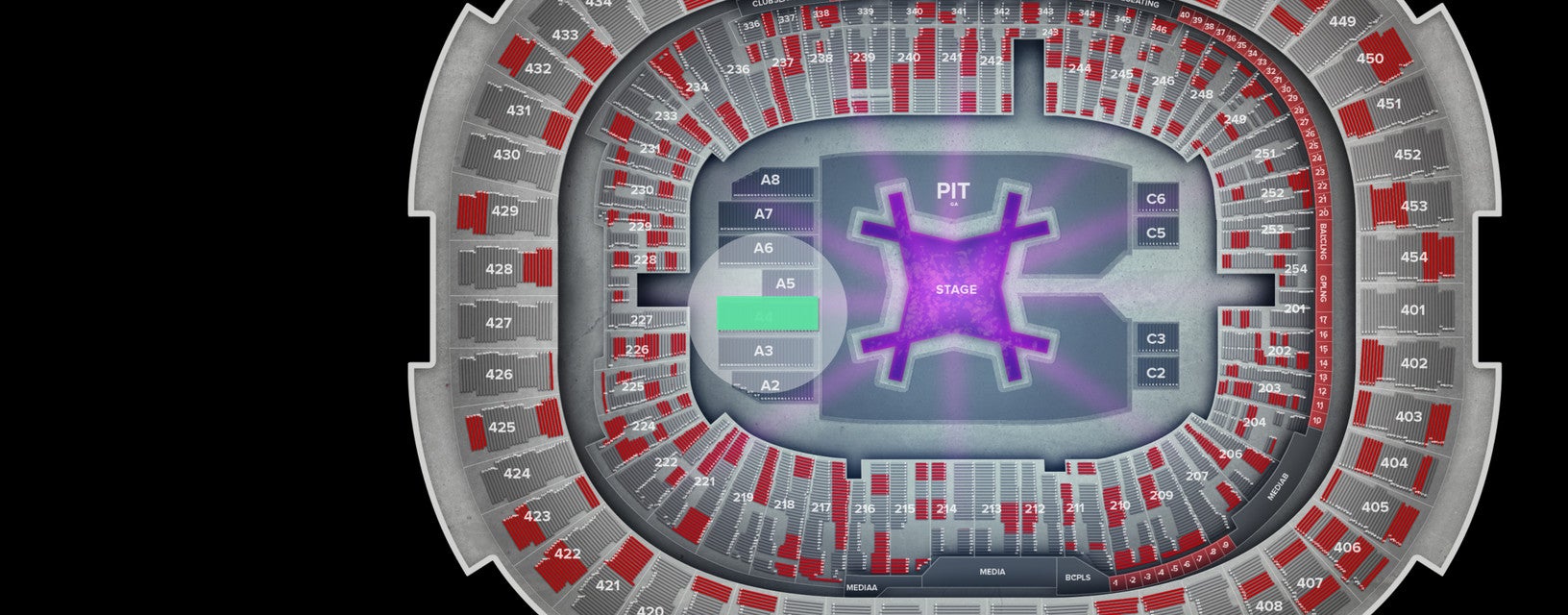 Seat view from Floor