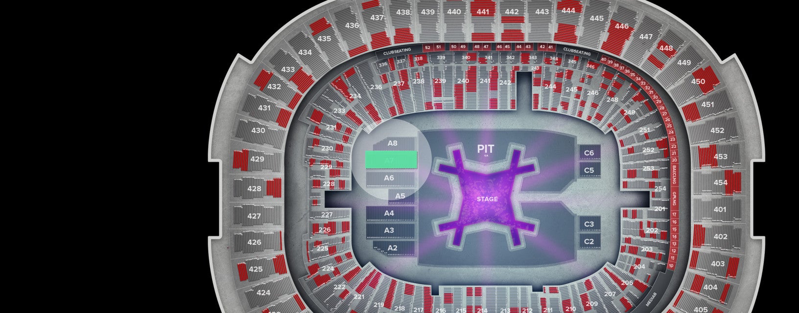 Seat view from Floor