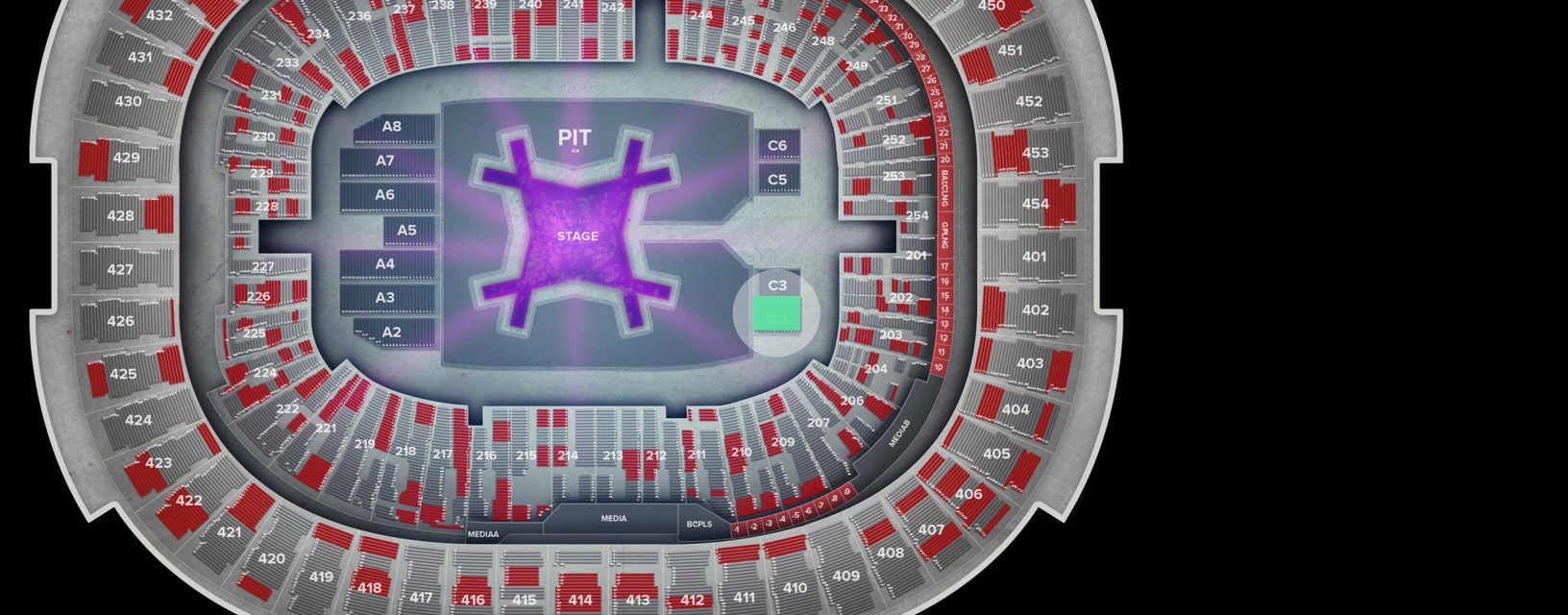 Seat view from Floor
