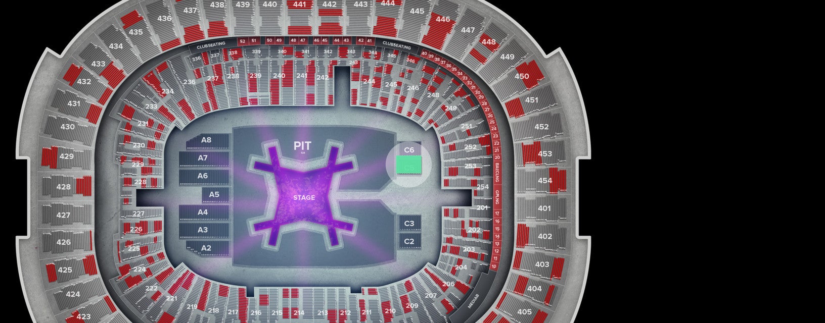 Seat view from Floor