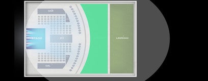 Seat view from Lawn General Admission 1