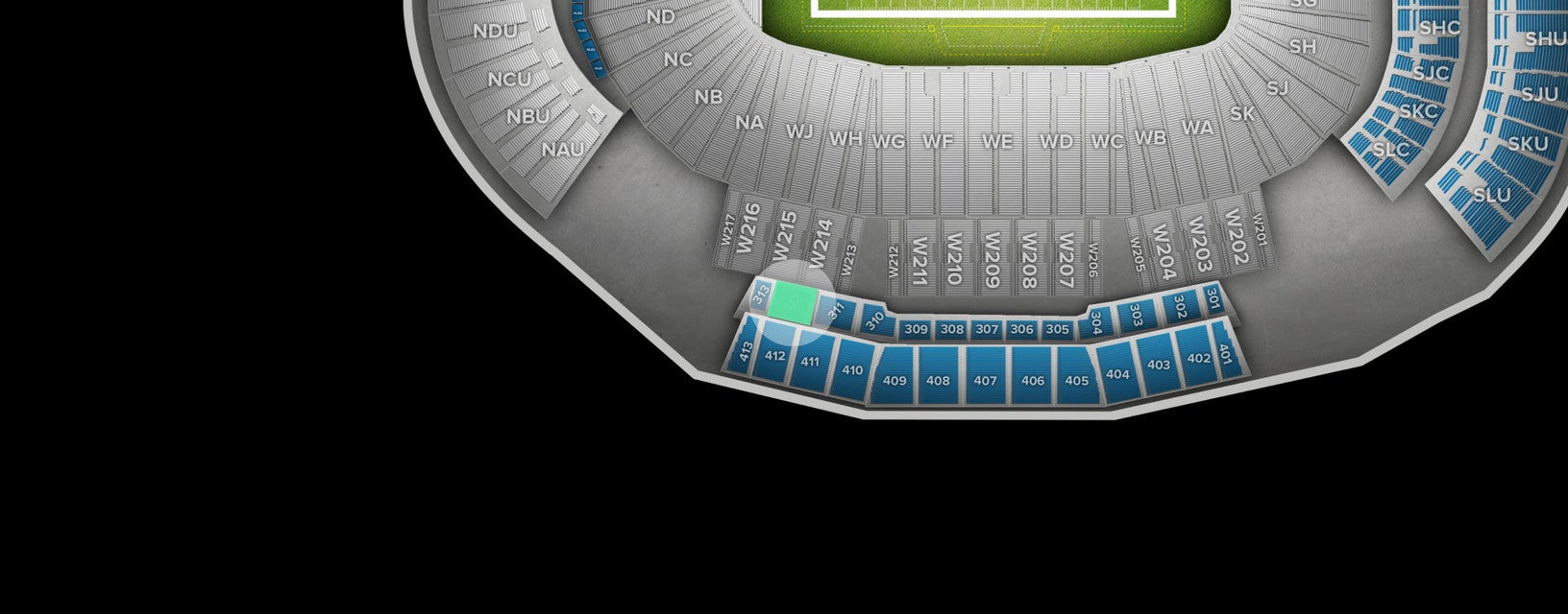 Seat view from 312