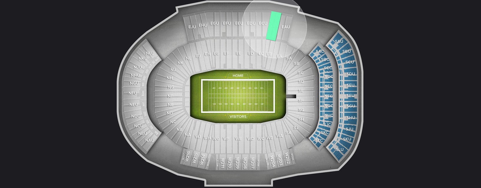 Seat view from Upper