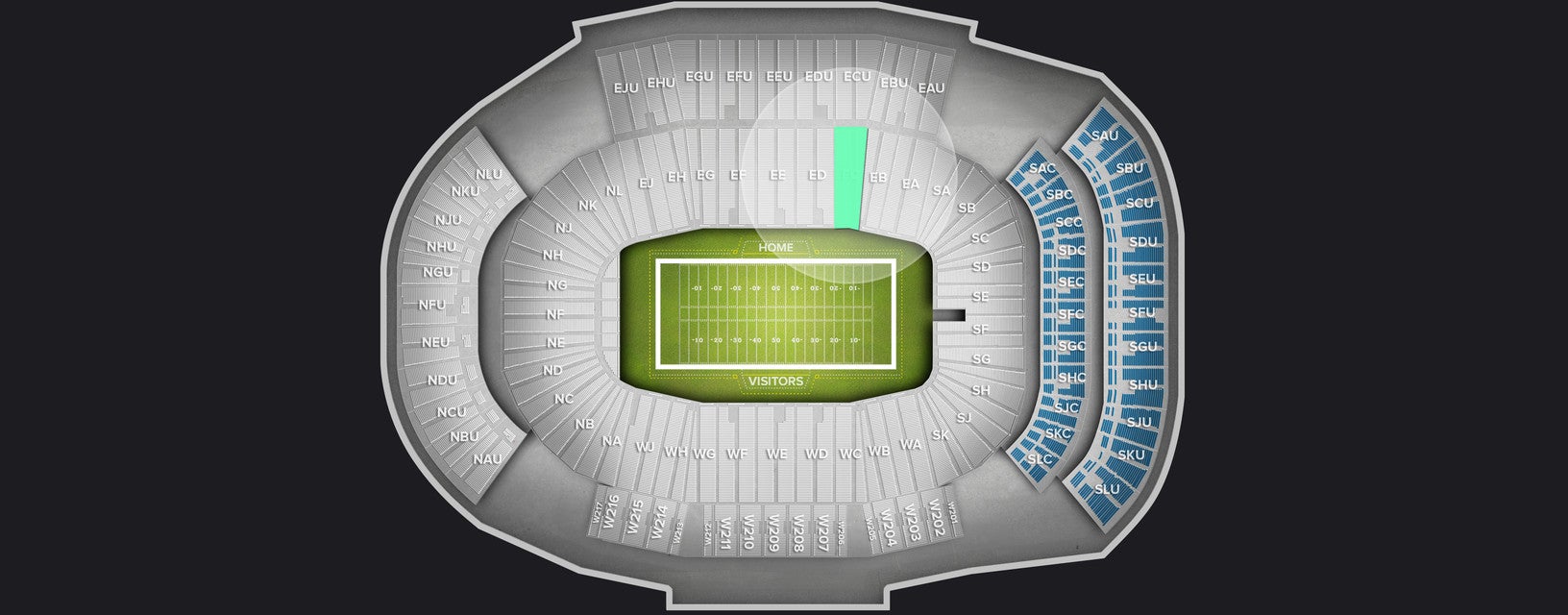 Seat view from Lower