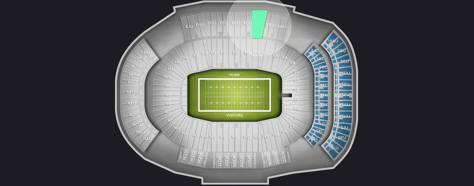 Seat view from Upper