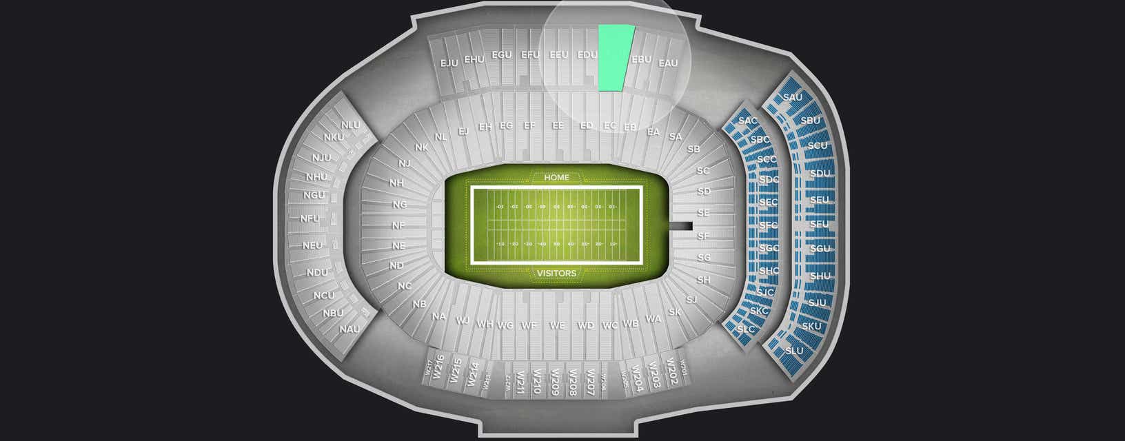 Seat view from Upper