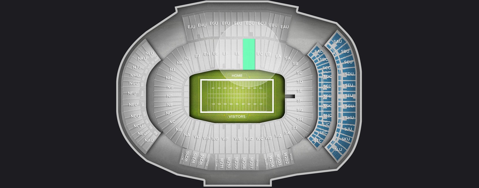 Seat view from Lower