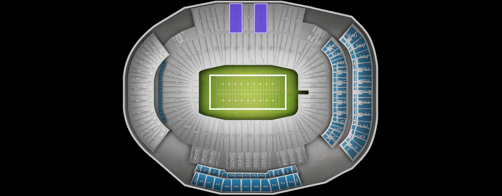 Seat view from Section
