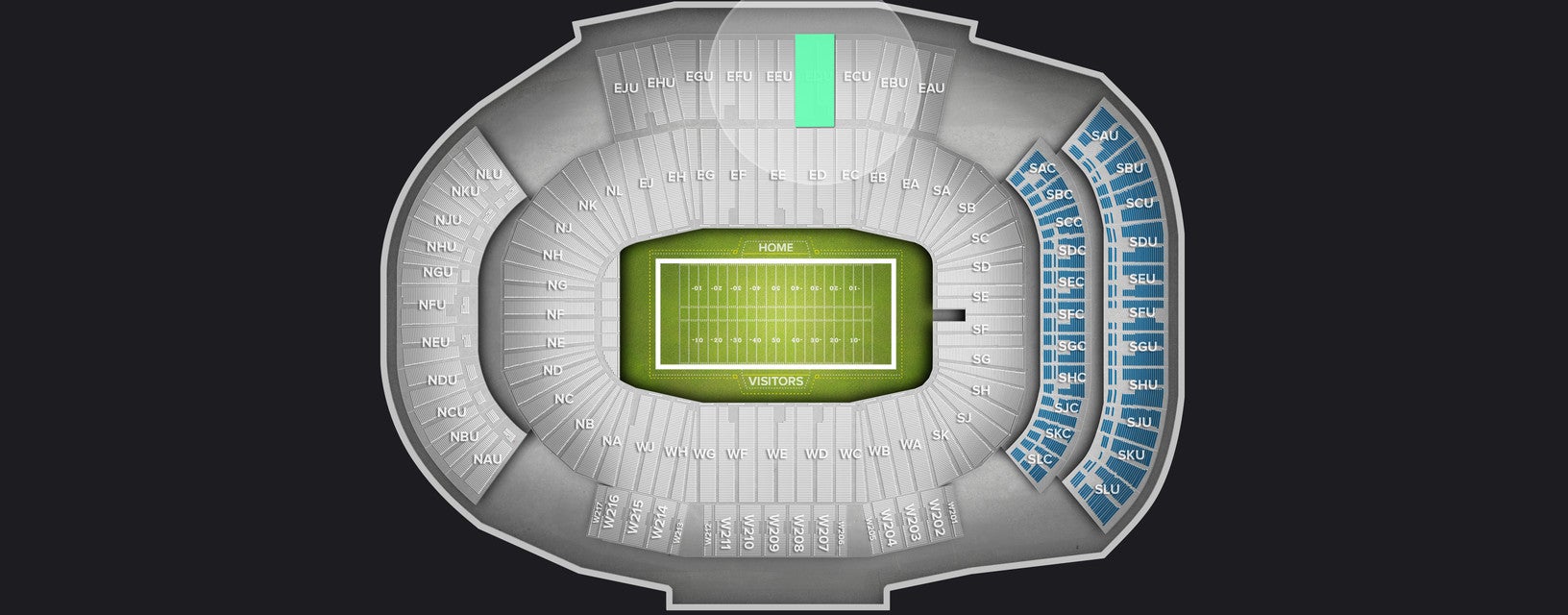 Seat view from Upper