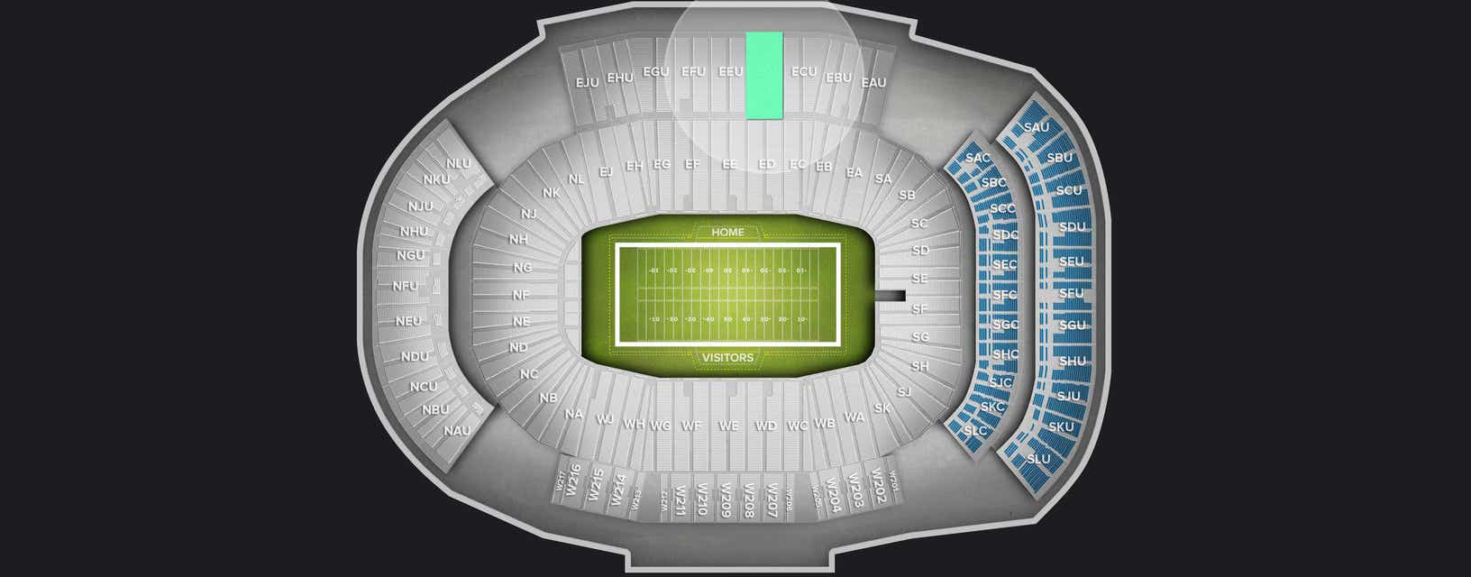 Seat view from Upper