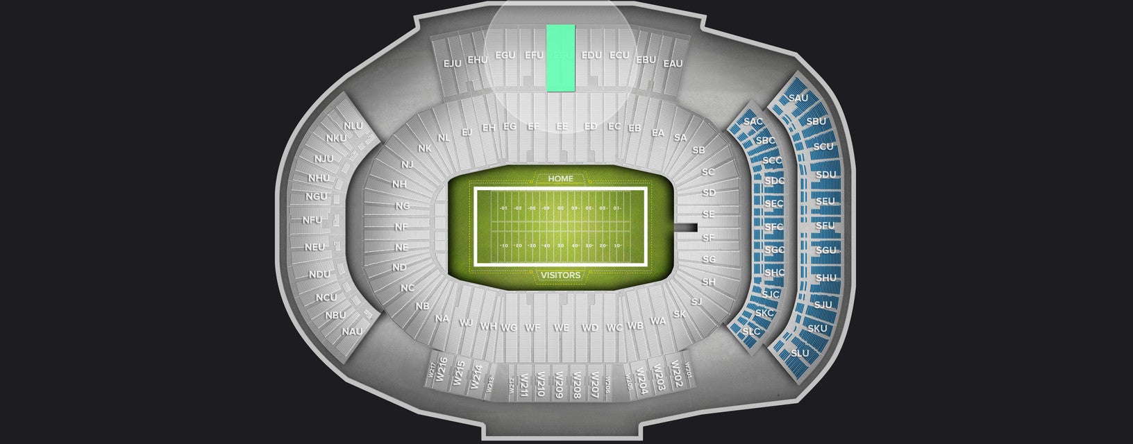 Seat view from Upper