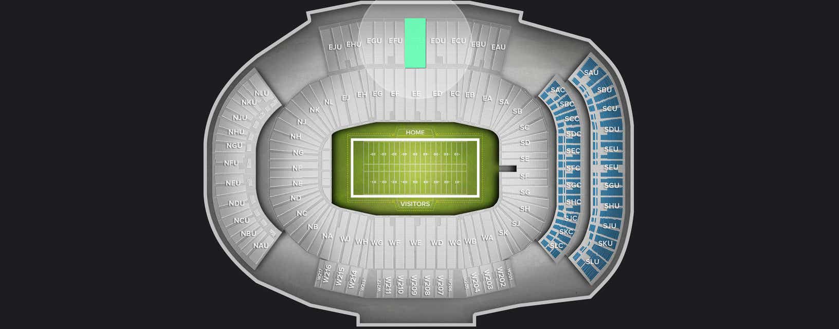Seat view from Upper