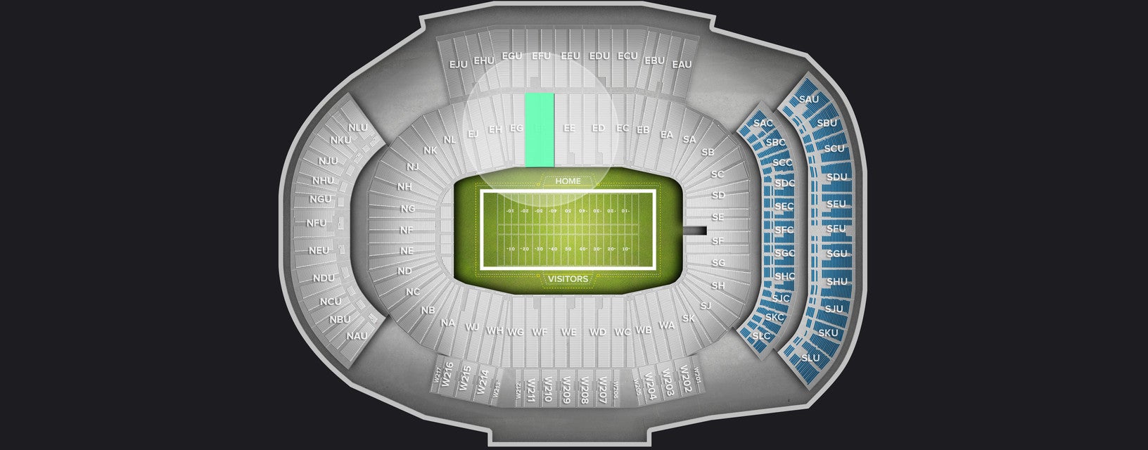 Seat view from Lower