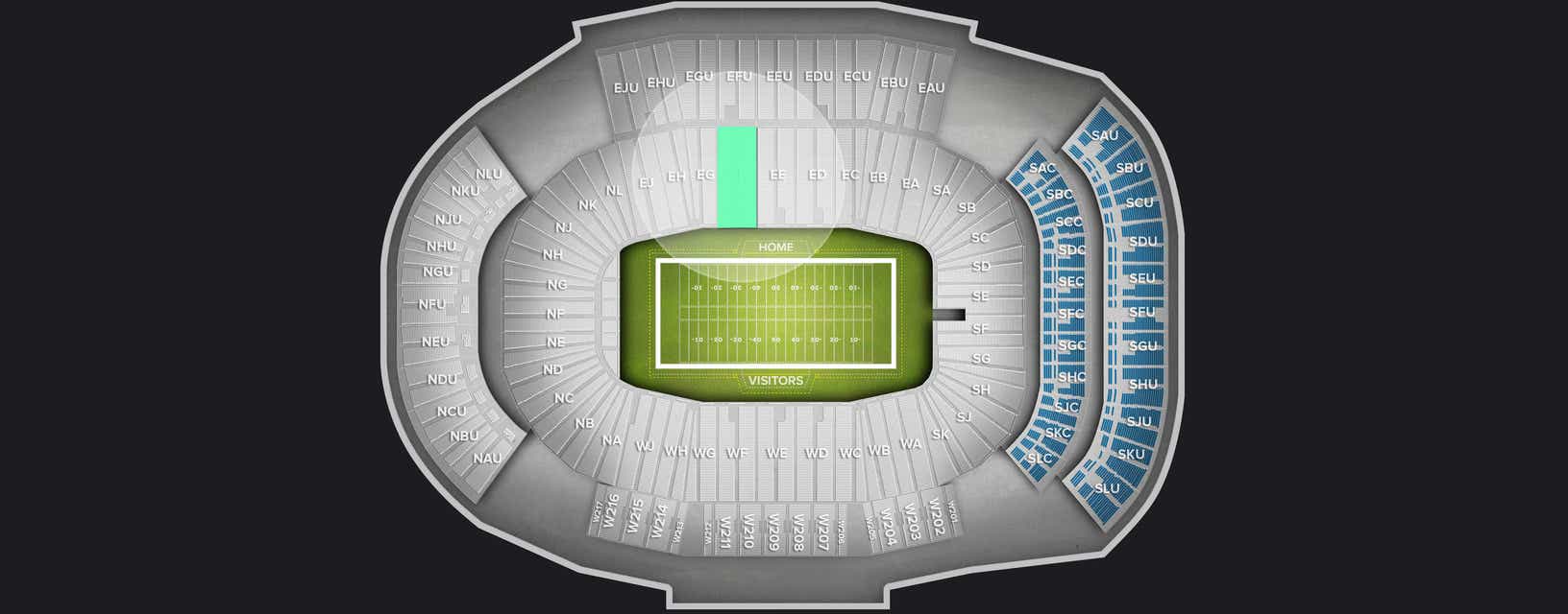 Seat view from Lower