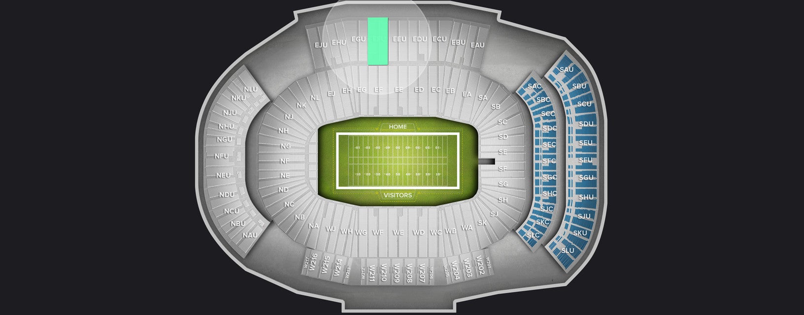 Seat view from Upper