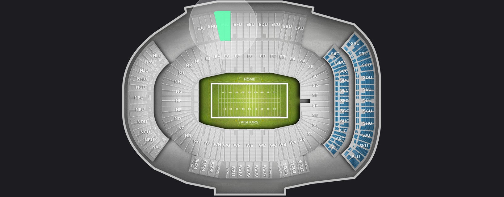 Seat view from Upper
